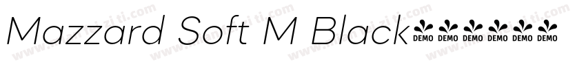 Mazzard Soft M Black字体转换